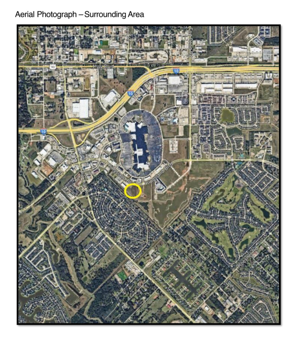 site in surrounding area